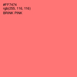 #FF7474 - Brink Pink Color Image